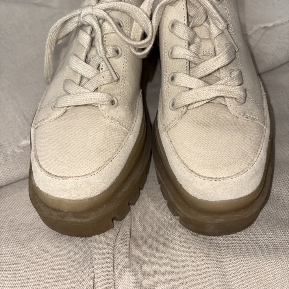 Vionic Ezrie Platform Chunky Lug Sole Comfort Lace Up Sneakers in‎ Aspen 7.5 - Picture 2 of 8